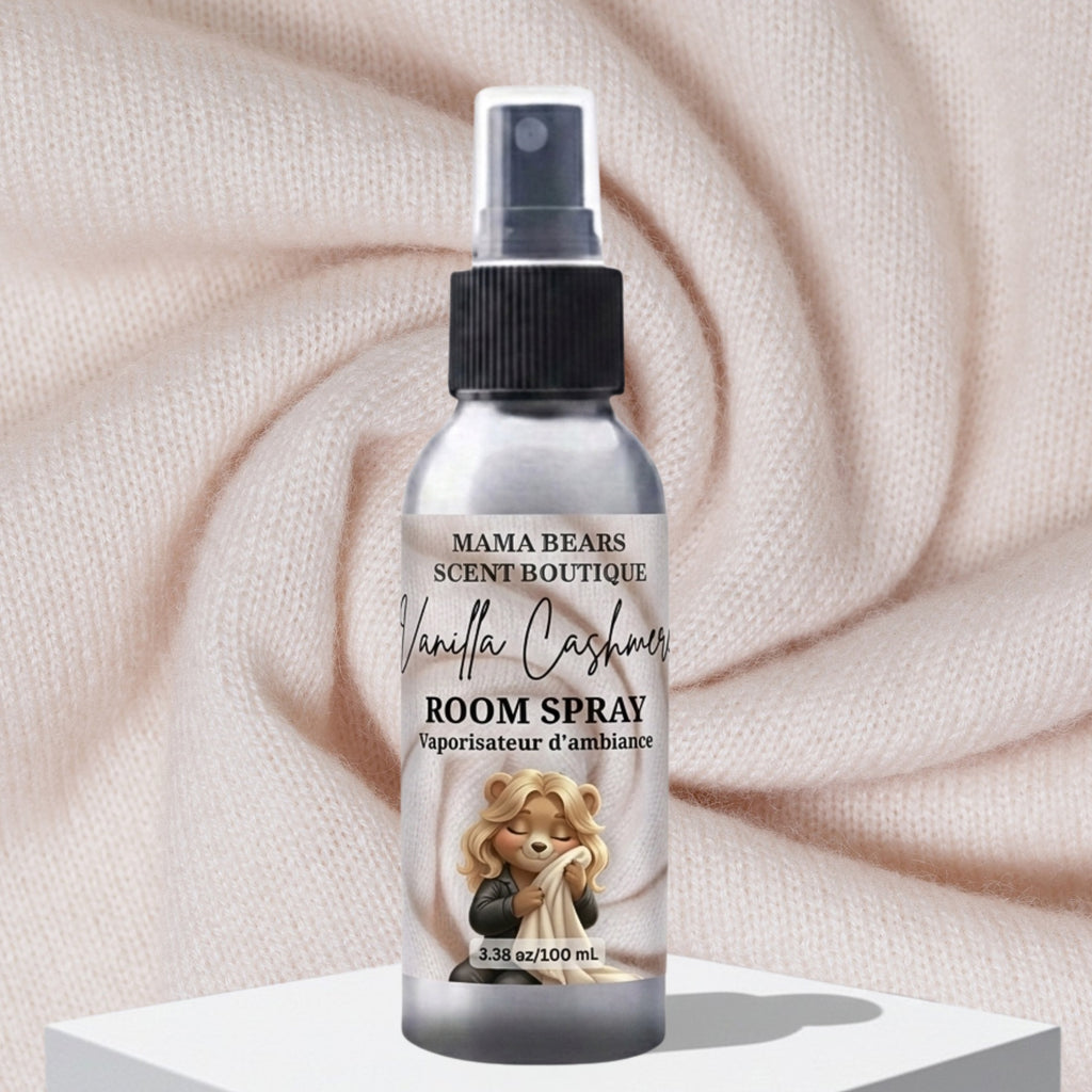 Vanilla Cashmere Room Spray -  Amber, Lily of the Valley, Soft Vanilla Scent