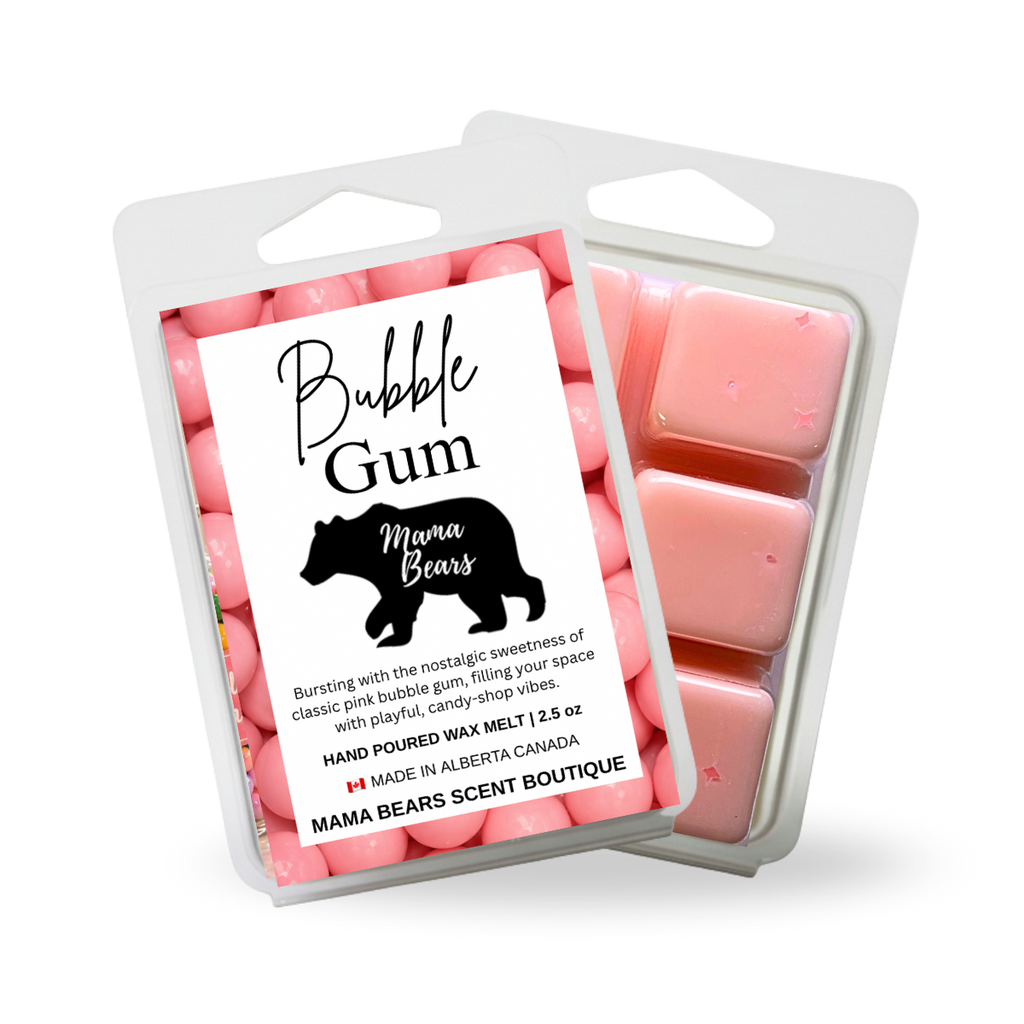Bubble Gum Wax Melts - Strawberry, Banana, Wintergreen Scent