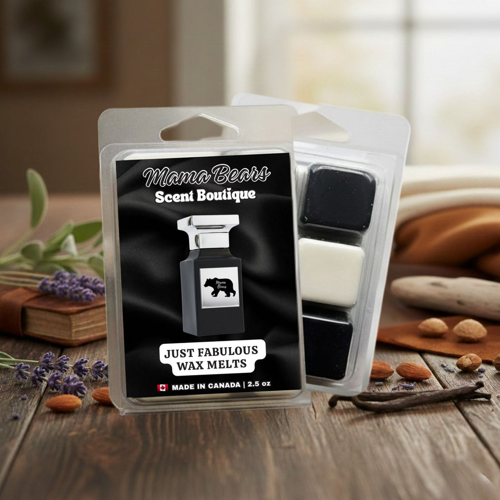 Just Fabulous Wax Melts – Leather, Sage, Almond, Vanilla Scent