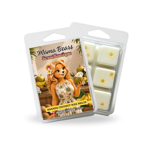 Banana Coconut Wax Melts – Tropical Banana & Creamy Coconut Scent