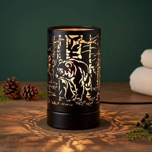 Black Bear Touch Lamp - Wax Melt Warmer & Essential Oil Burner