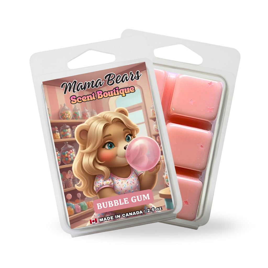 Bubble Gum Wax Melts - Strawberry, Banana, Wintergreen Scent