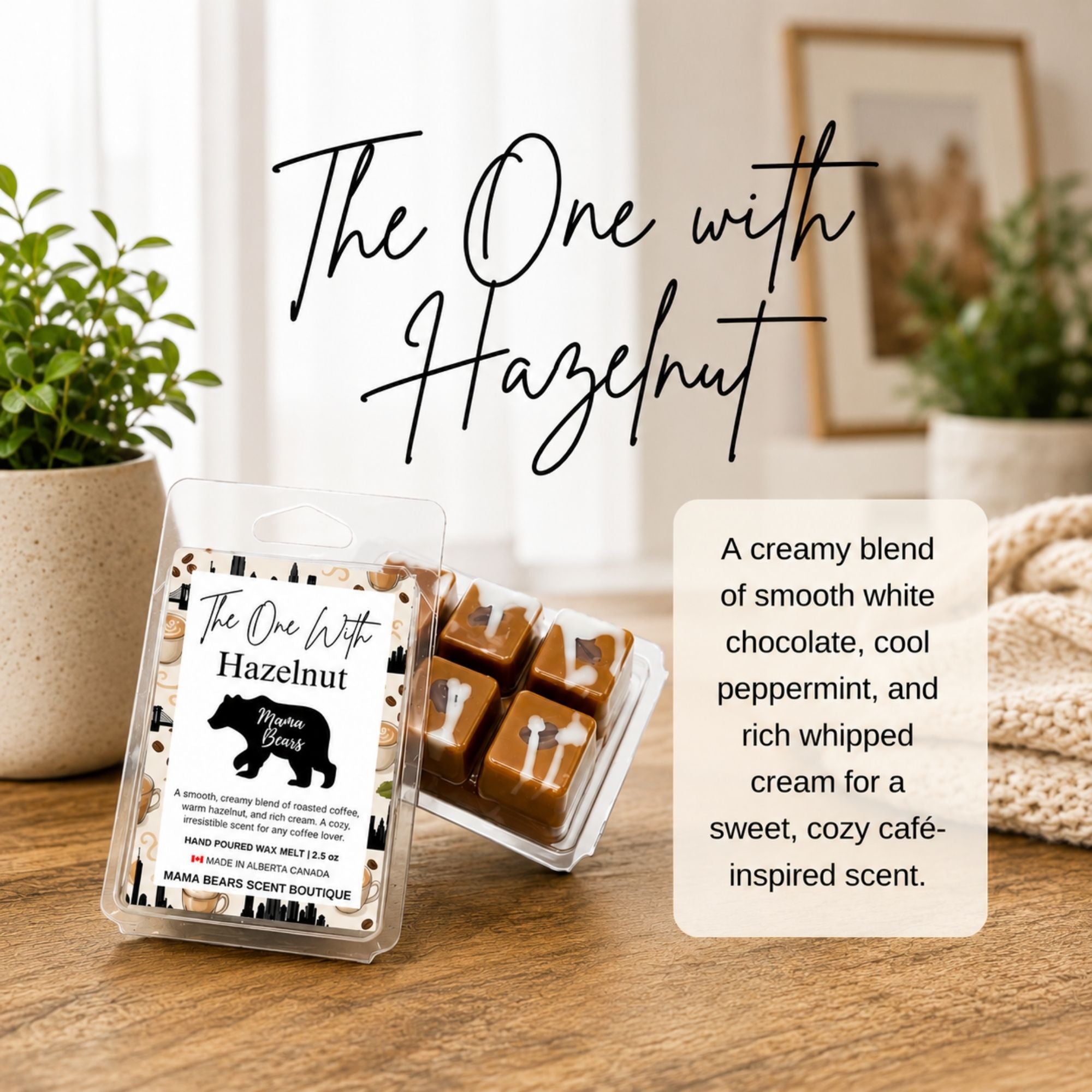The One with the Hazelnut Wax Melts - Hazelnut, Roasted Coffee & Cream Scent