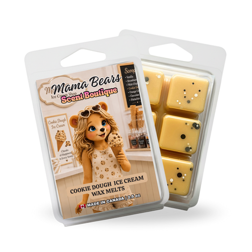 Cookie Dough Ice Cream Wax Melts - Vanilla, Sugar, Cinnamon Scent