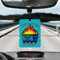 Dumpster Fire Reusable Felt Car Air Freshener and Scent Atomizer