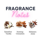 Frothy Root beer fragrance notes - Sassafras, Nutmeg, Cinnamon, Molasses, Anise
