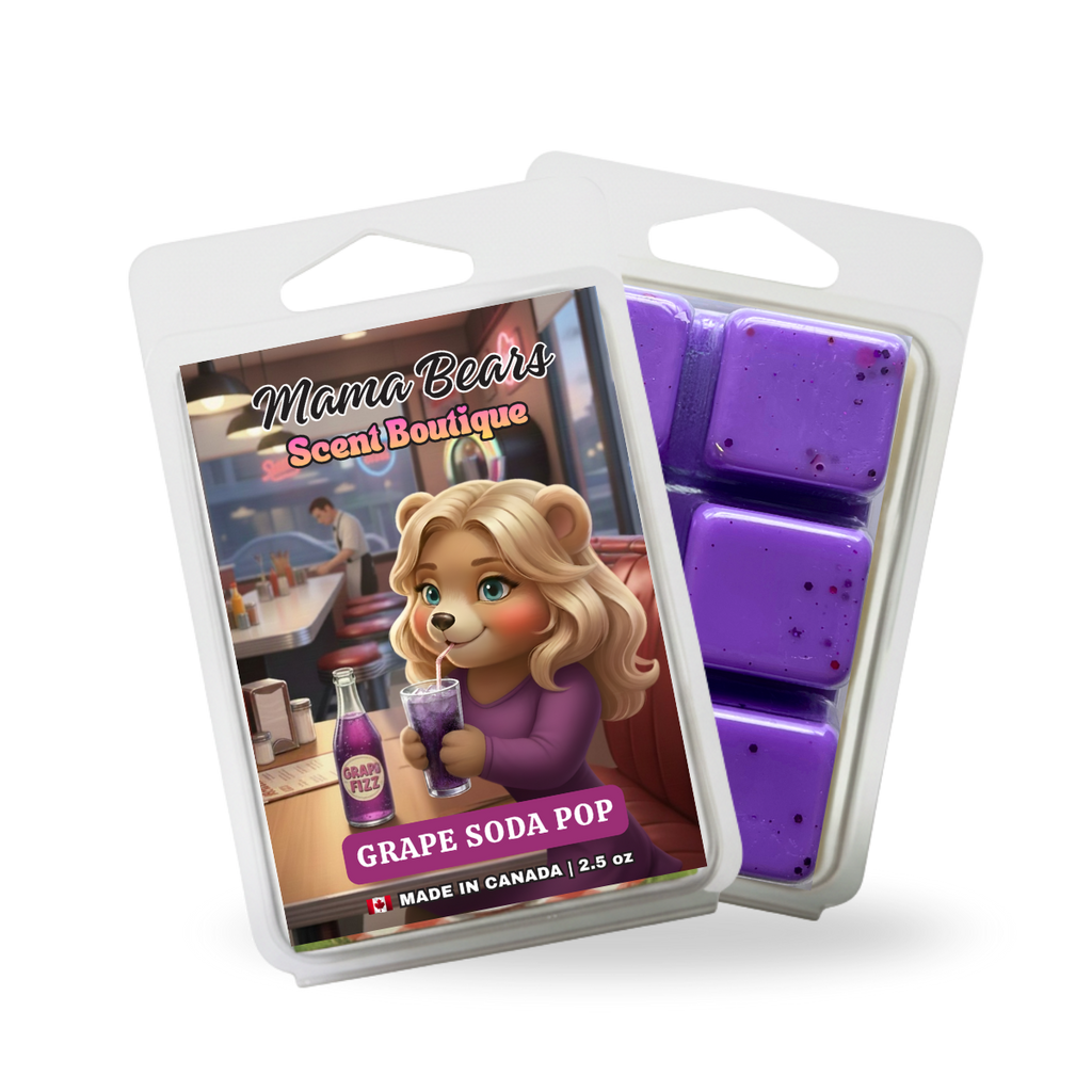 Grape Soda Pop Wax Melt - Concord grapes, Sun-Ripened Berries, Sparkling Citrus Scent