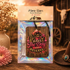 Have the Day You Deserve Felt Car Air Freshener and Scent Atomizer