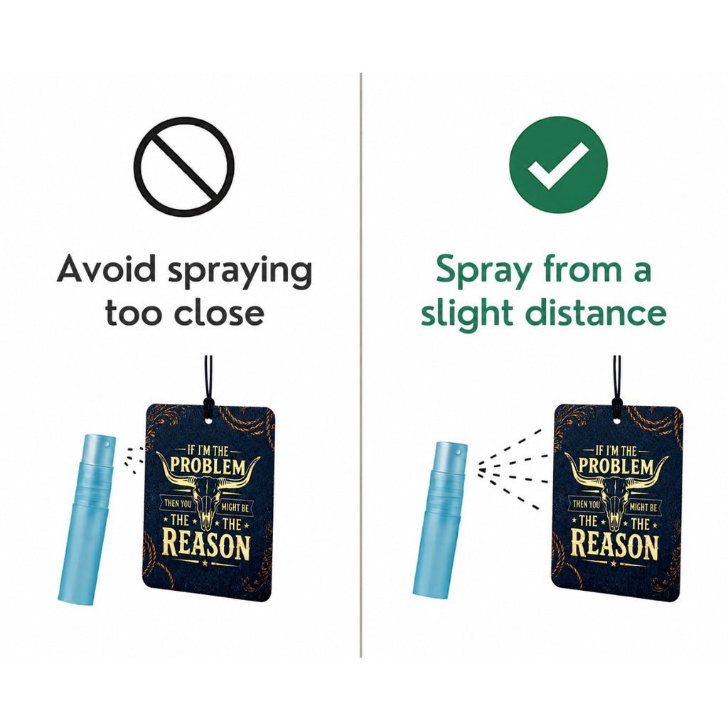 Instructions on how to use a an air freshener spray with icons and text on a white background