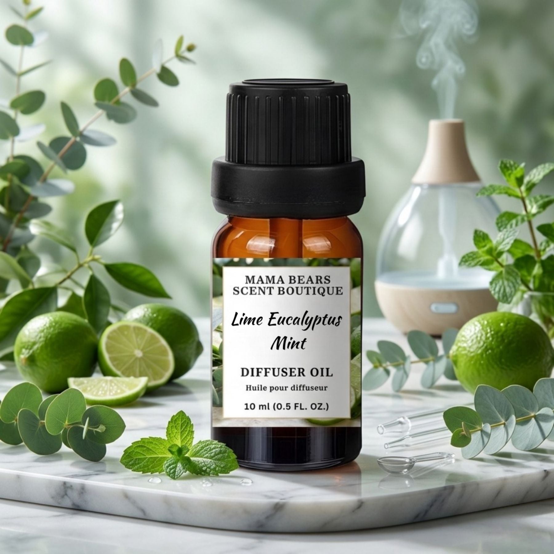 Lime Eucalyptus Mint Diffuser Oil – Fresh Aromatherapy for Home (15ml)