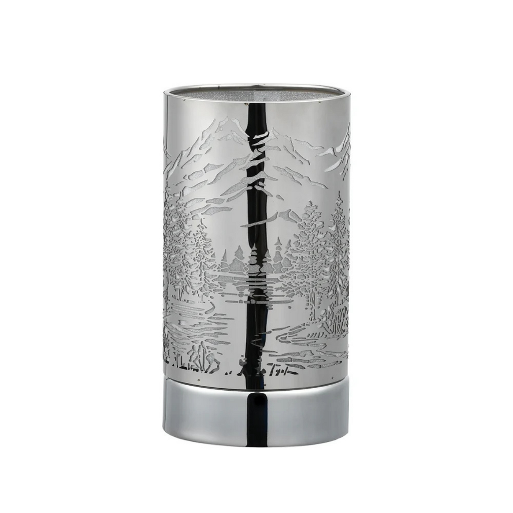 Silver Mountain Touch Lamp - Wax Melt Warmer & Essential Oil Burner
