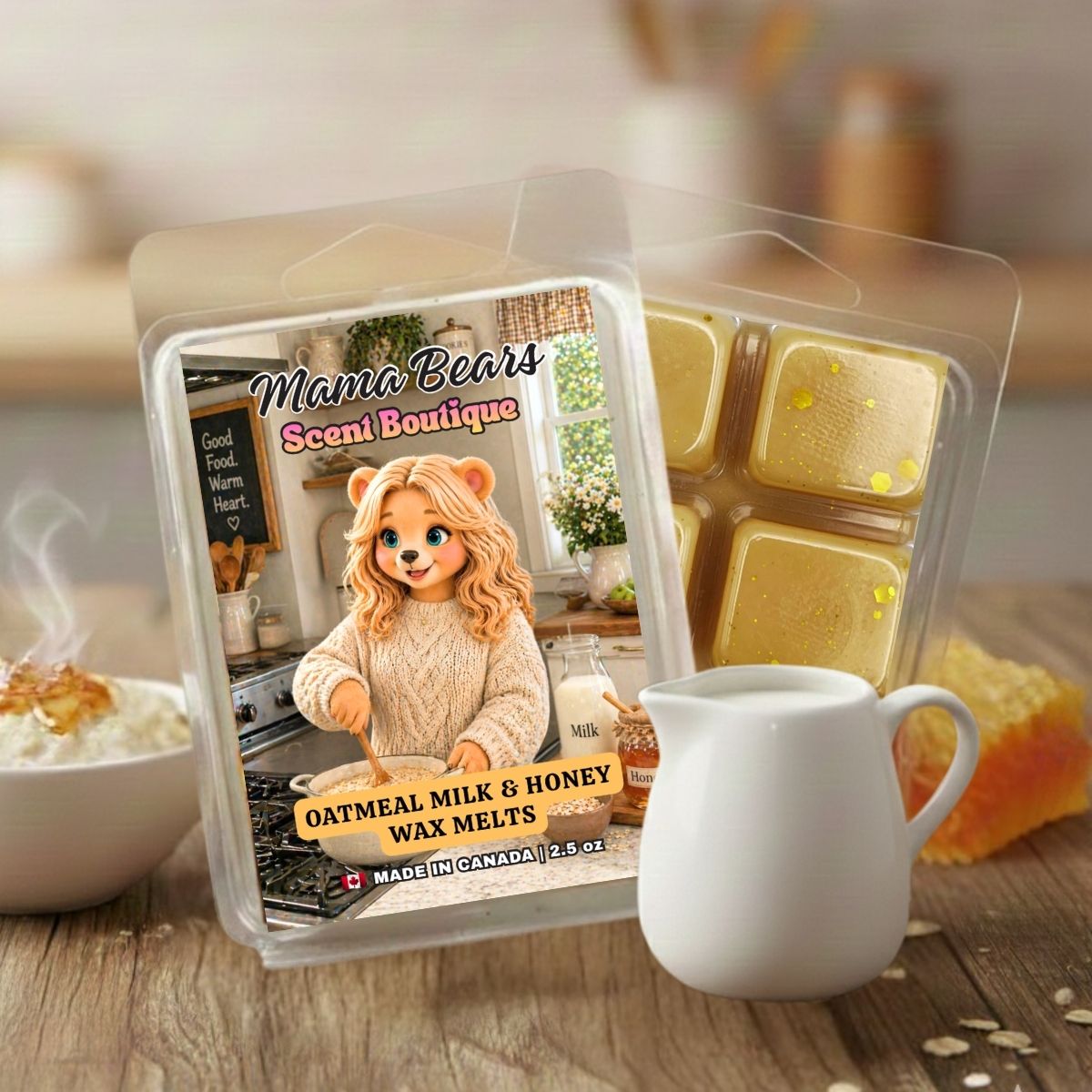Oatmeal Milk & Honey Wax Melts - Oatmeal, Honey, Almond Scent