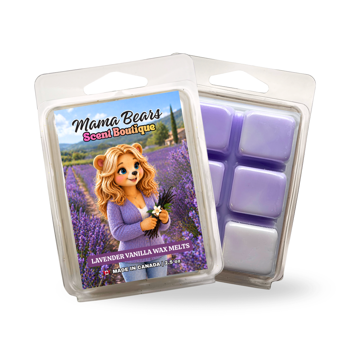 Lavender Vanilla Wax Melts - Spanish Lavender, Madagascar Vanilla Scent