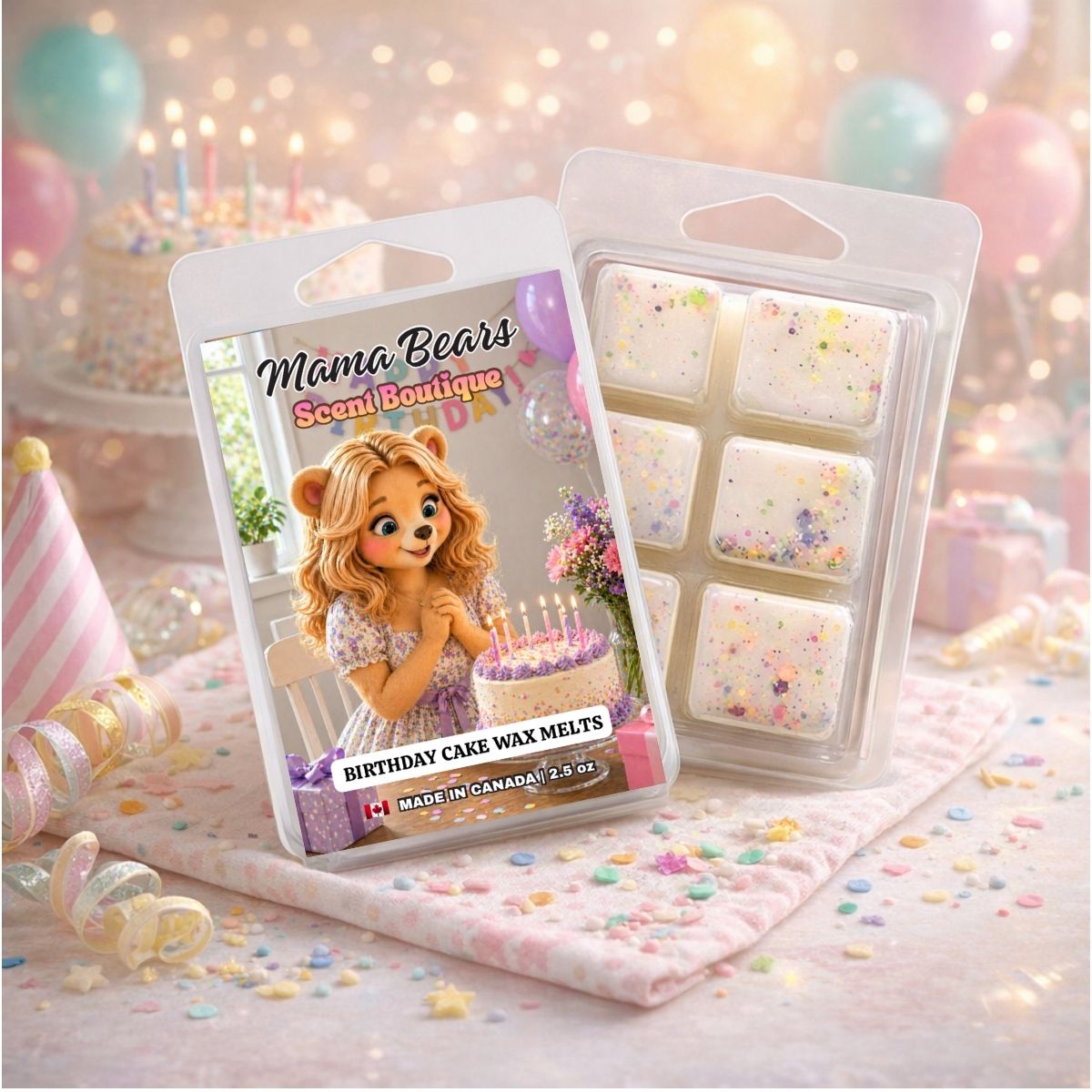 Birthday Cake Wax Melts - Vanilla, Buttercream, Cake Scent