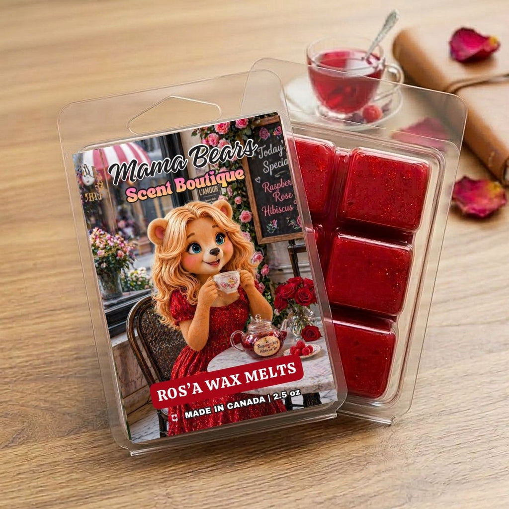 Ros’a Wax Melts - Raspberry, Rose, Hibiscus Tea Scent