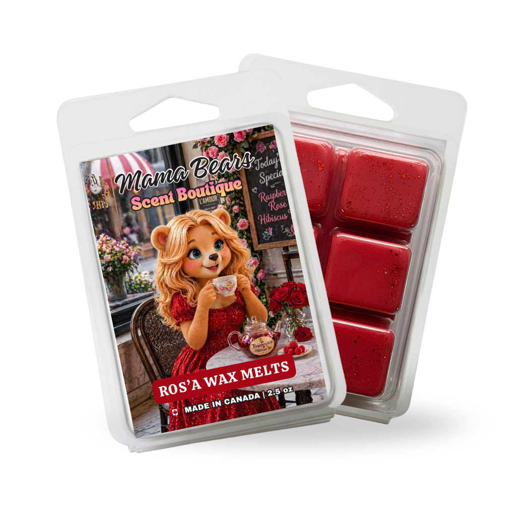 Ros’a Wax Melts - Raspberry, Rose, Hibiscus Tea Scent