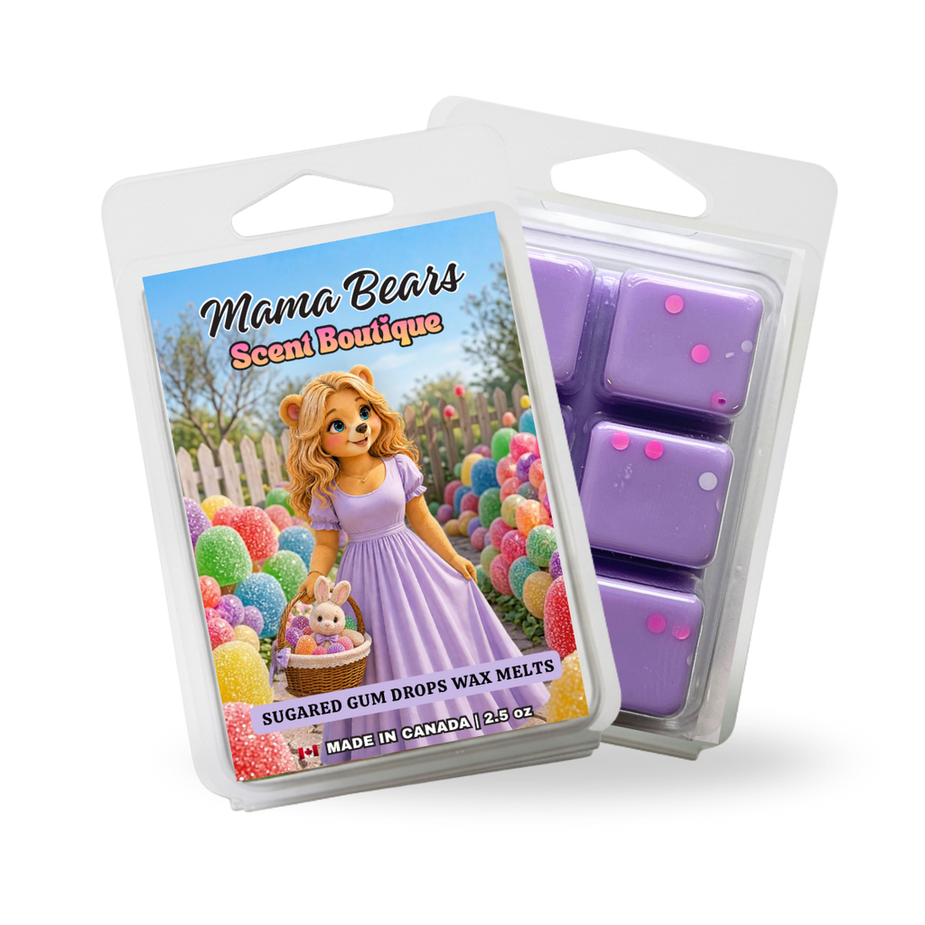 Sugared Gum Drops Wax Melts - Sugar, Candied Citrus, Maraschino Cherry Scent