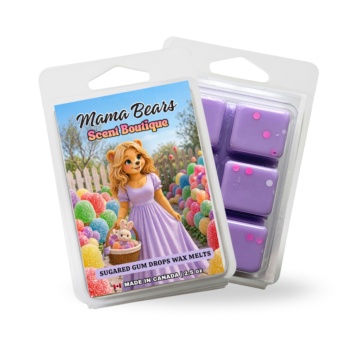 Sugared Gum Drops Wax Melts - Sugar, Candied Citrus, Maraschino Cherry Scent