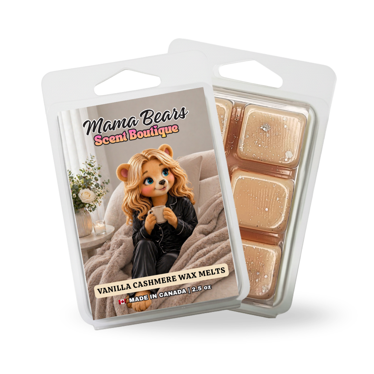 Vanilla Cashmere Wax Melts - Amber, Lily of the Valley, Soft Vanilla Scent