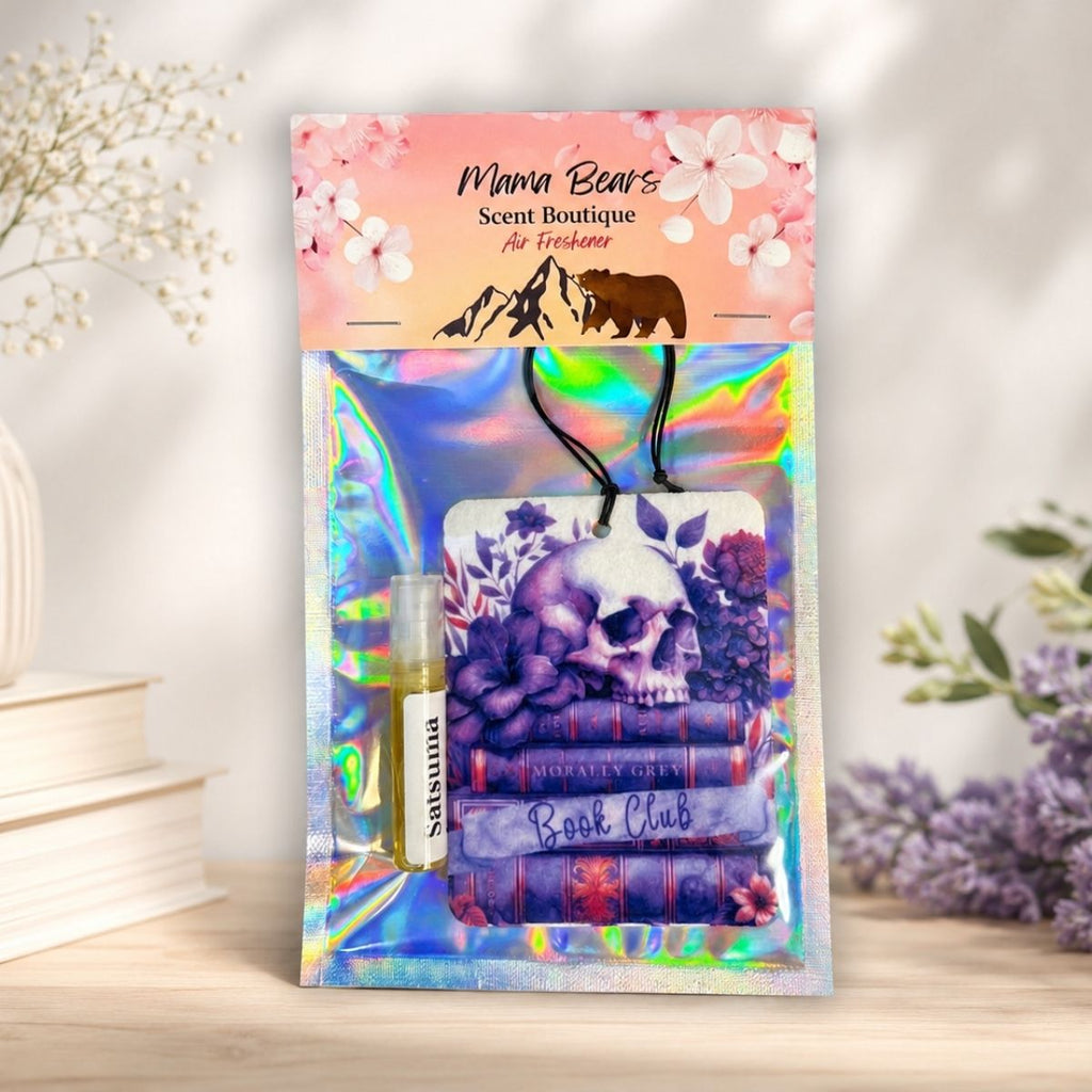 Reusable Morally Grey Felt Car Air Freshener and Scent Atomizer