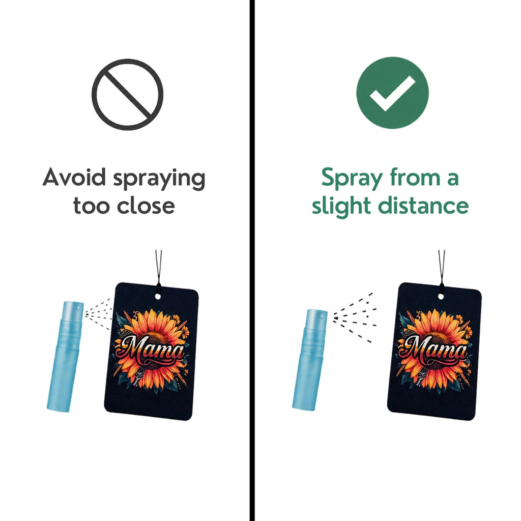 Mama Sunflower Reusable Felt Air Freshener and Scent Atomizer