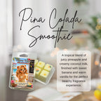 Pina Colada Smoothie Wax Melts: Pineapple, Coconut, Banana Scent