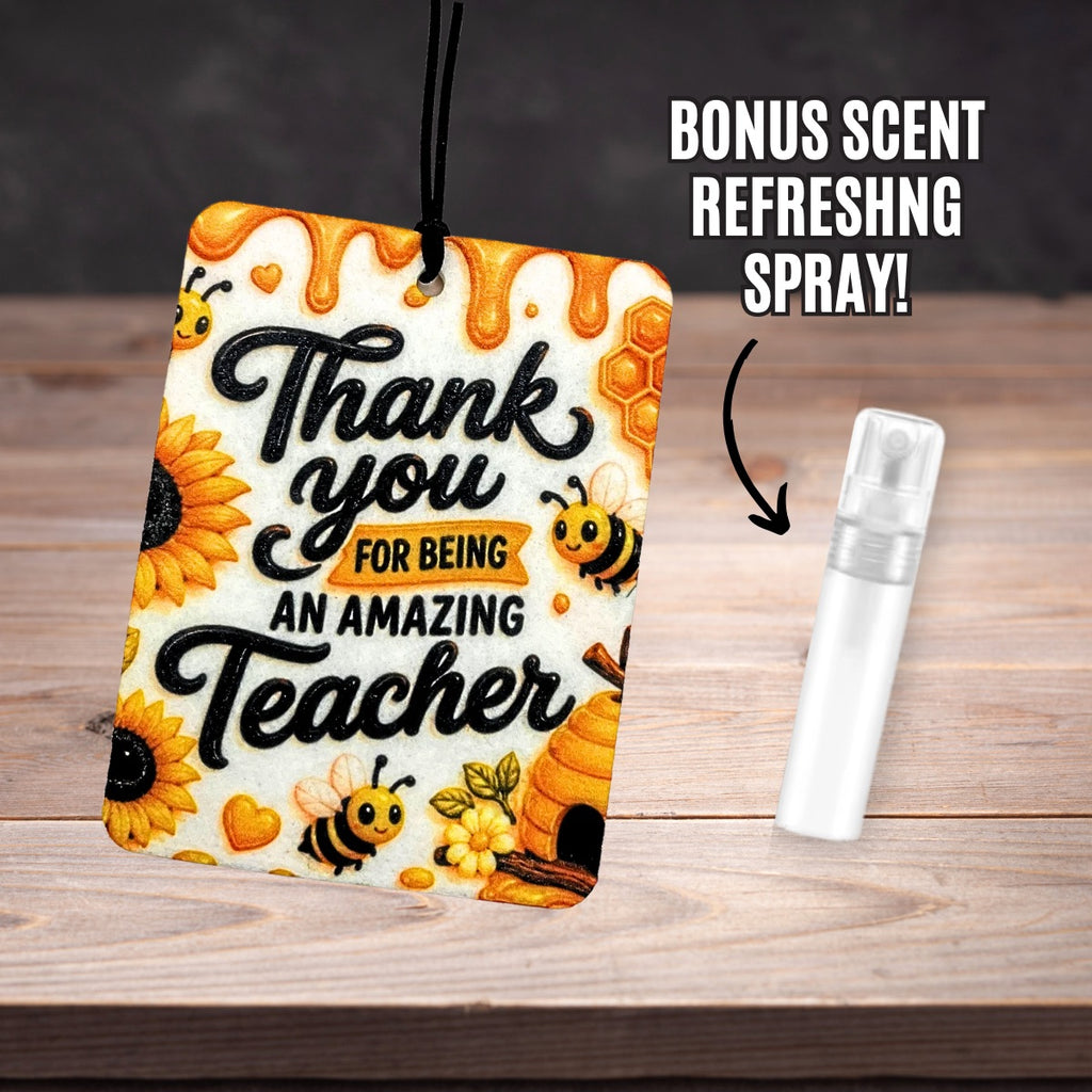 Amazing Teacher -  Felt Car Air Freshener and Scent Atomizer