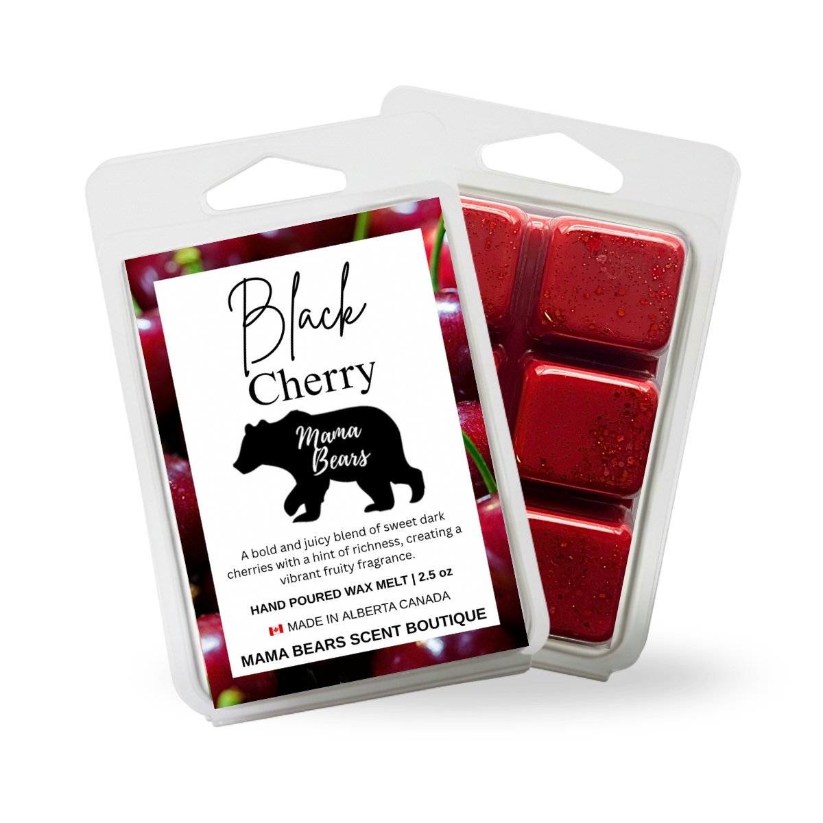 Black Cherry Wax Melts - Cherry, Almond, Orange Scent