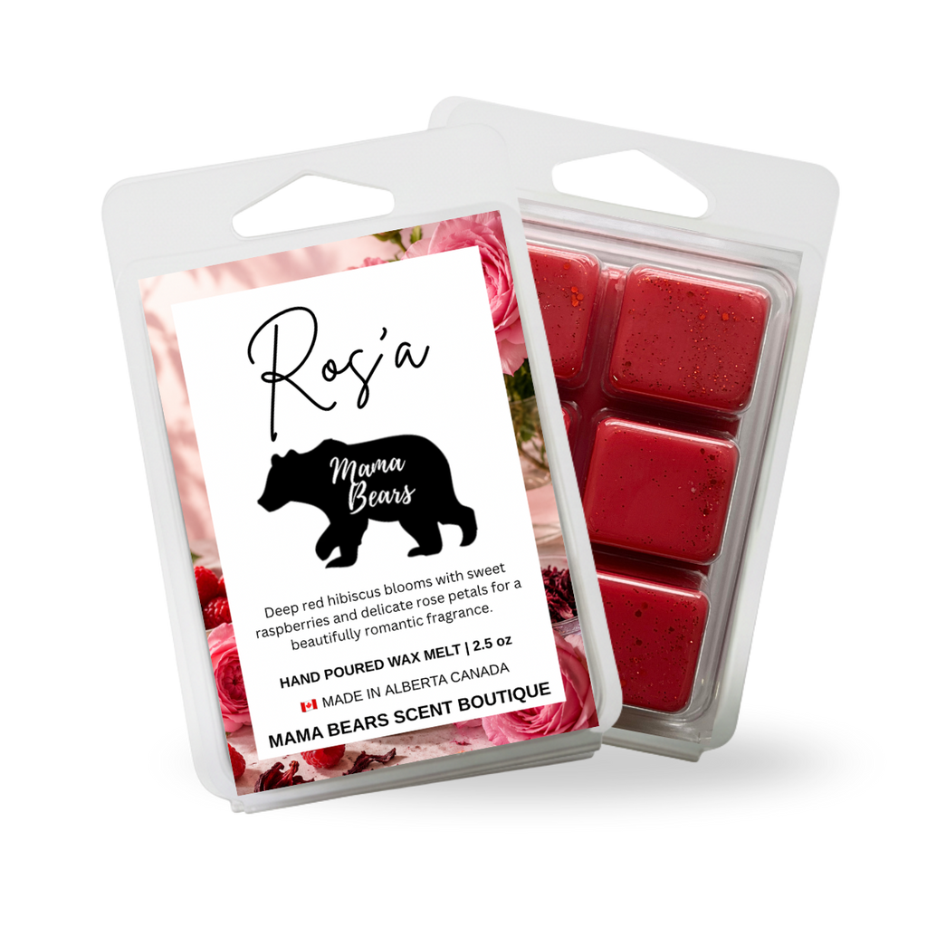 Ros’a Wax Melts - Raspberry, Rose, Hibiscus Tea Scent