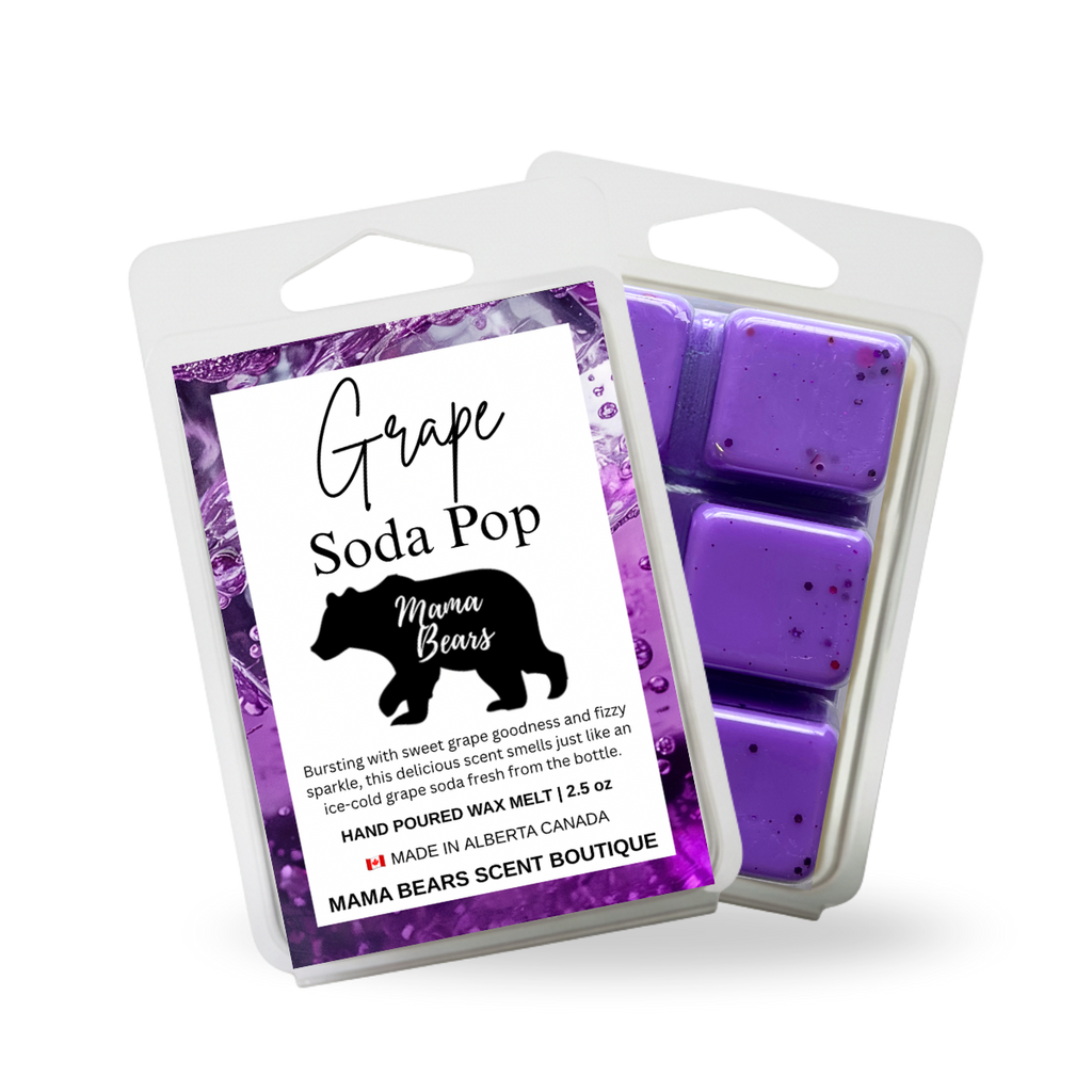 Grape Soda Pop Wax Melt - Grapes, Sun-Ripened Berries, Sparkling Citrus Scent