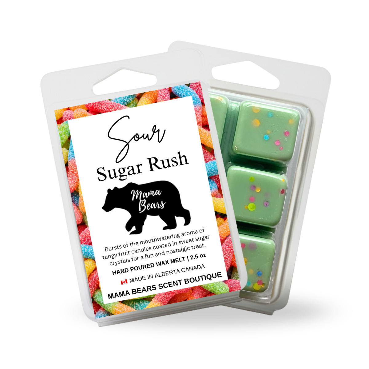 Sour Sugar Rush Wax Melts - Lemon Lime, Pineapple, Berry Scent
