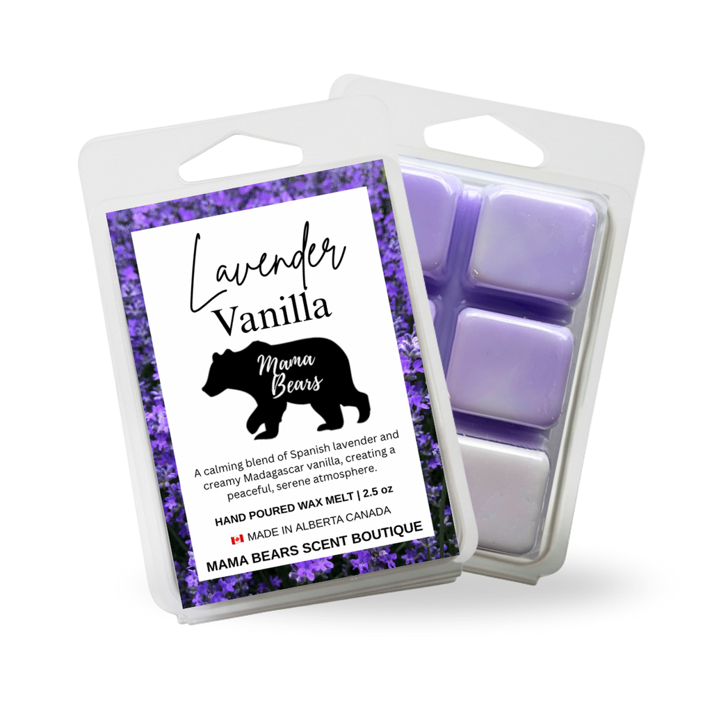 Lavender Vanilla Wax Melts - Spanish Lavender, Madagascar Vanilla Scent