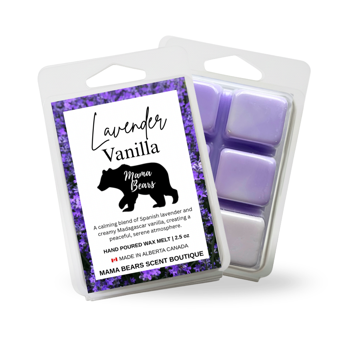 Lavender Vanilla Wax Melts - Spanish Lavender, Madagascar Vanilla Scent