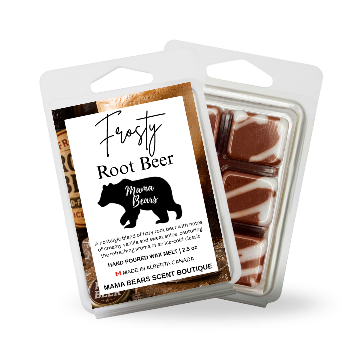 Frosty Root Beer Wax Melts – Sassafras, Vanilla Sugar & Anise Scent