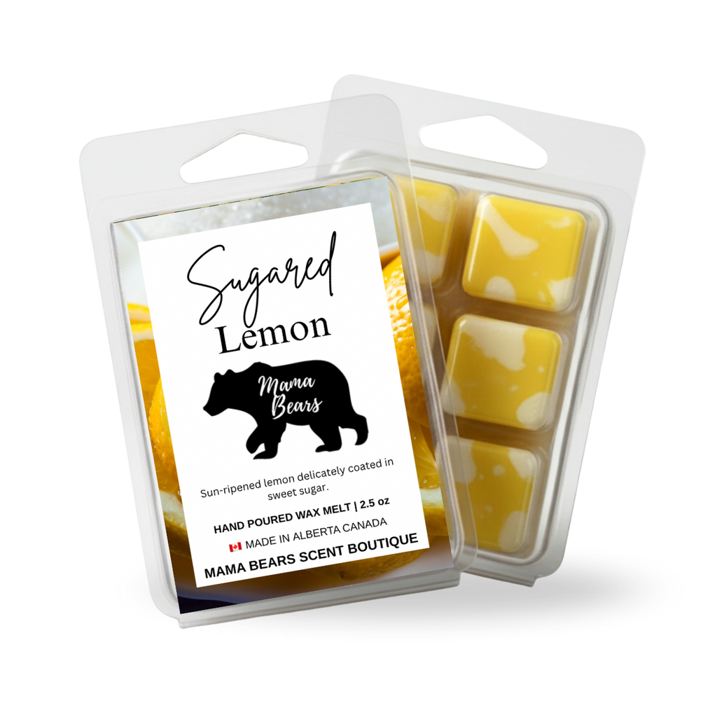 Sugared Lemon Wax Melt - Citrus, Sweet Sugar Scent