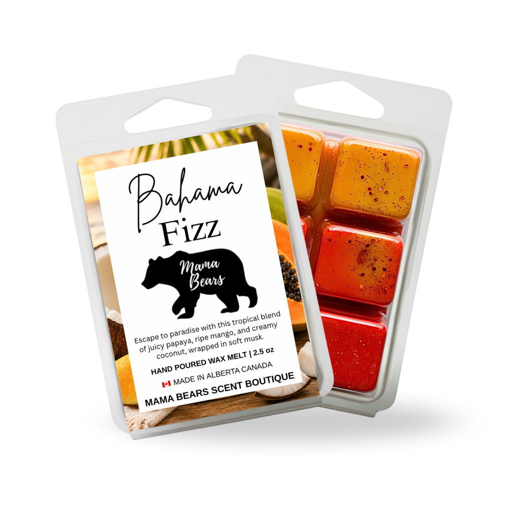 Bahama Fizz Wax Melt - Papaya, Mango Coconut Scent