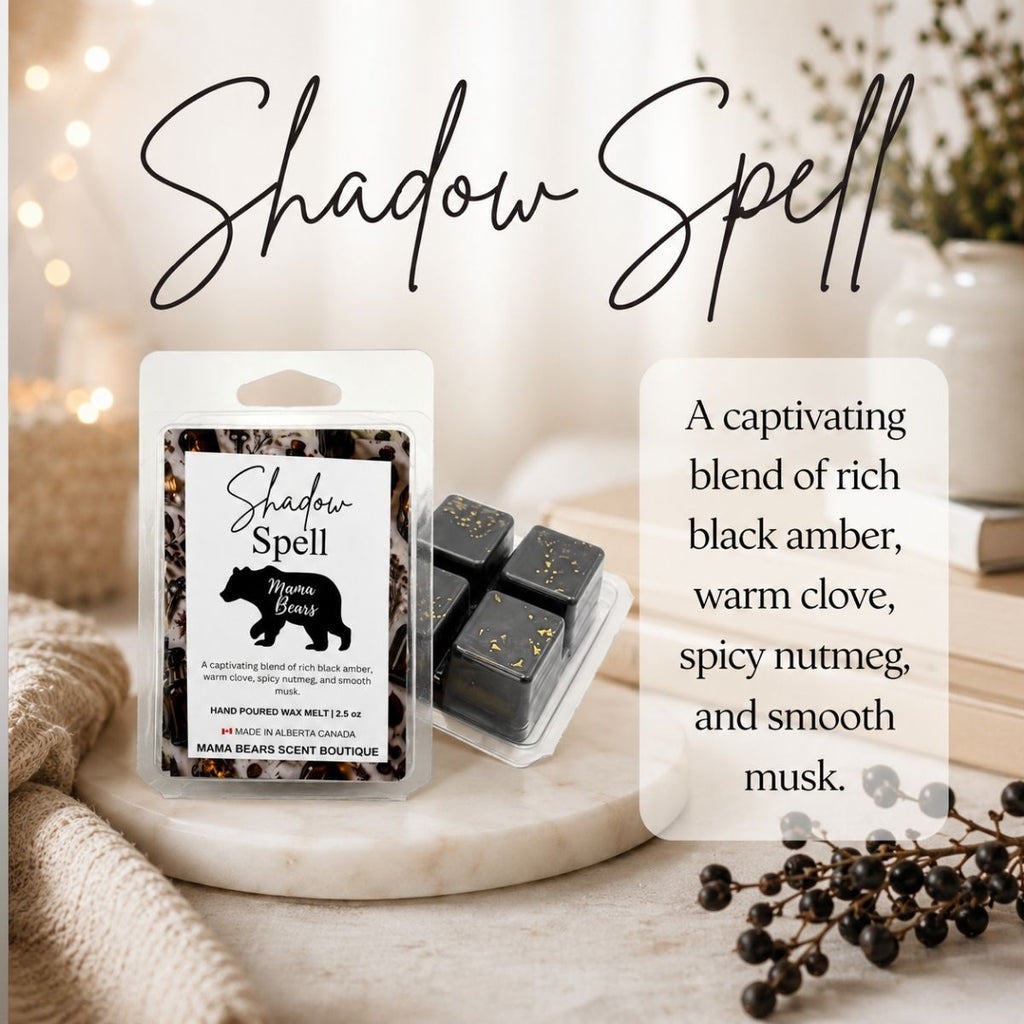 Shadow Spell Wax Melts - Black Amber, Warm Clove, Nutmeg & Musk Scent