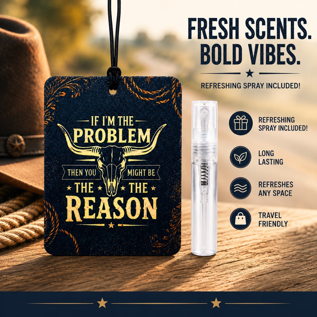 If I’m the Problem Reusable Felt Car Air Freshener and Scent Atomizer