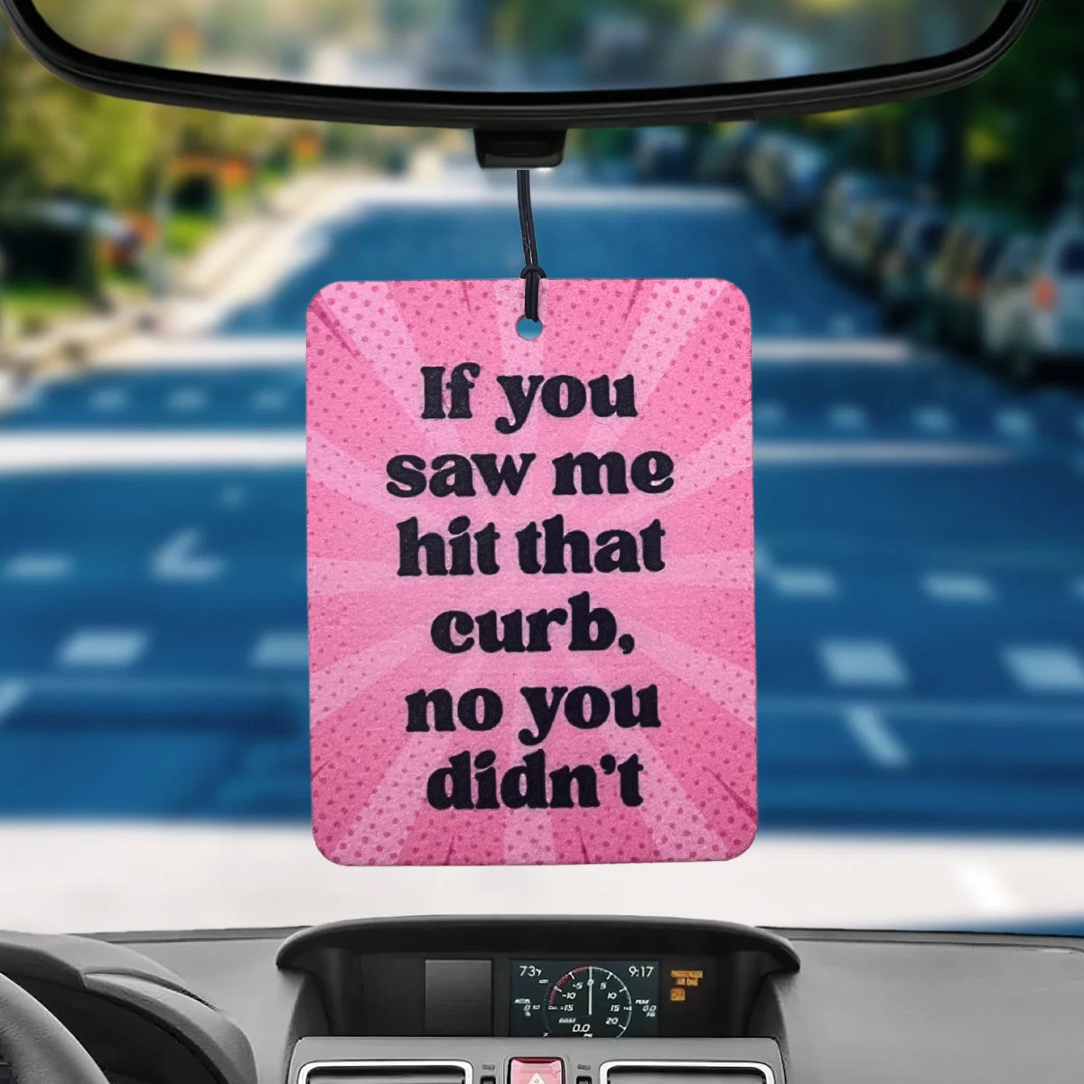 If You Saw Me Reusable Felt Car Air Freshener and Scent Atomizer