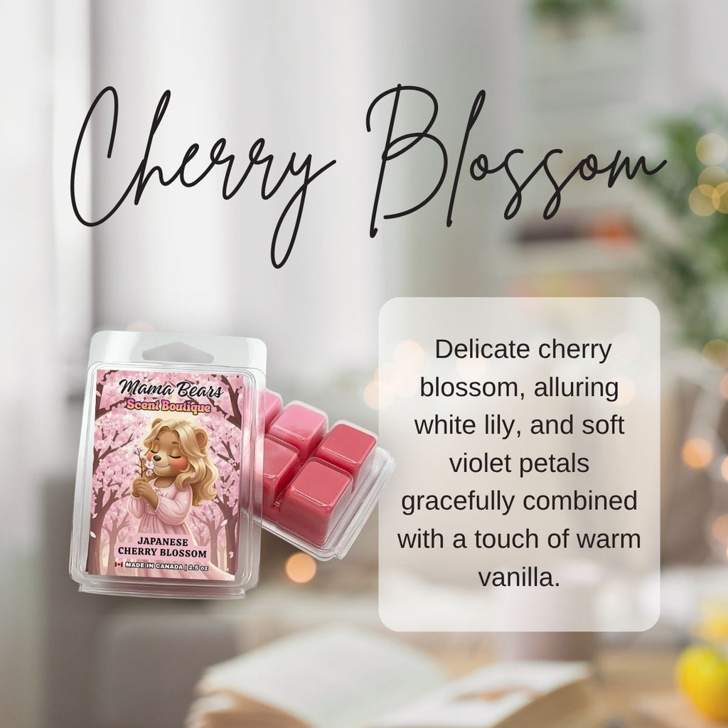 Spring Scent Box - Cherry Blossom, Rain Forest, Citrus & Lemon Fragrance Wax Melt Set