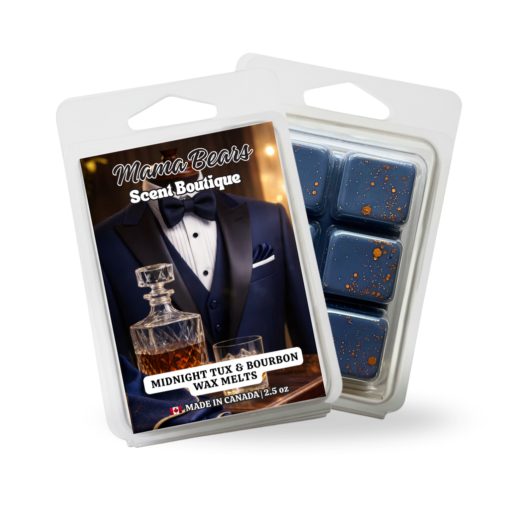 Midnight Tux and Bourbon Wax Melts - Oak, Bergamot, Bourbon Scent