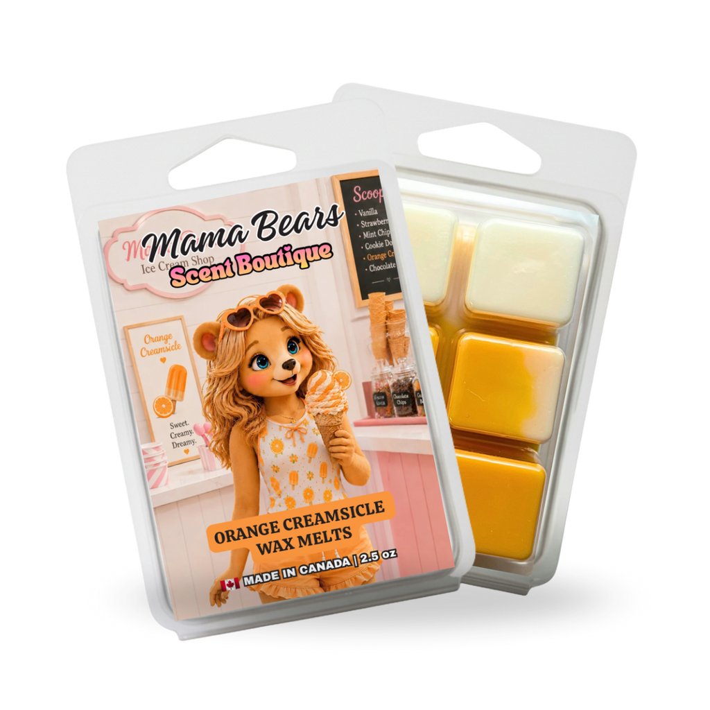 Orange Creamsicle Ice Cream Wax Melts - Citrus, Vanilla Scent