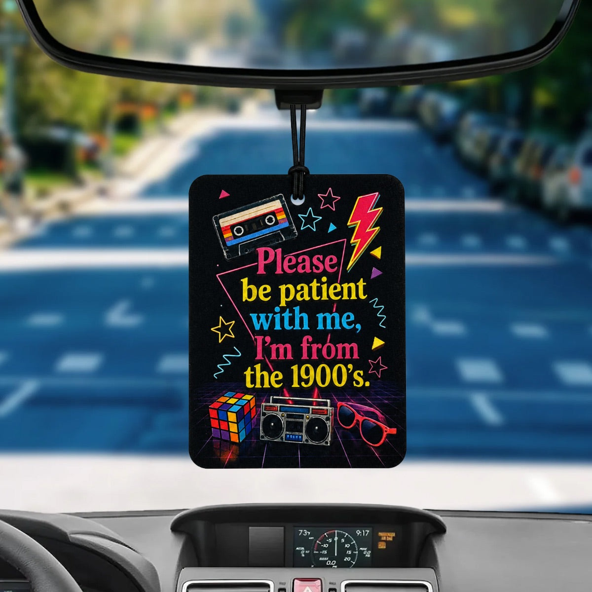 Please Be Patient Felt Car Air Freshener and Scent Atomizer
