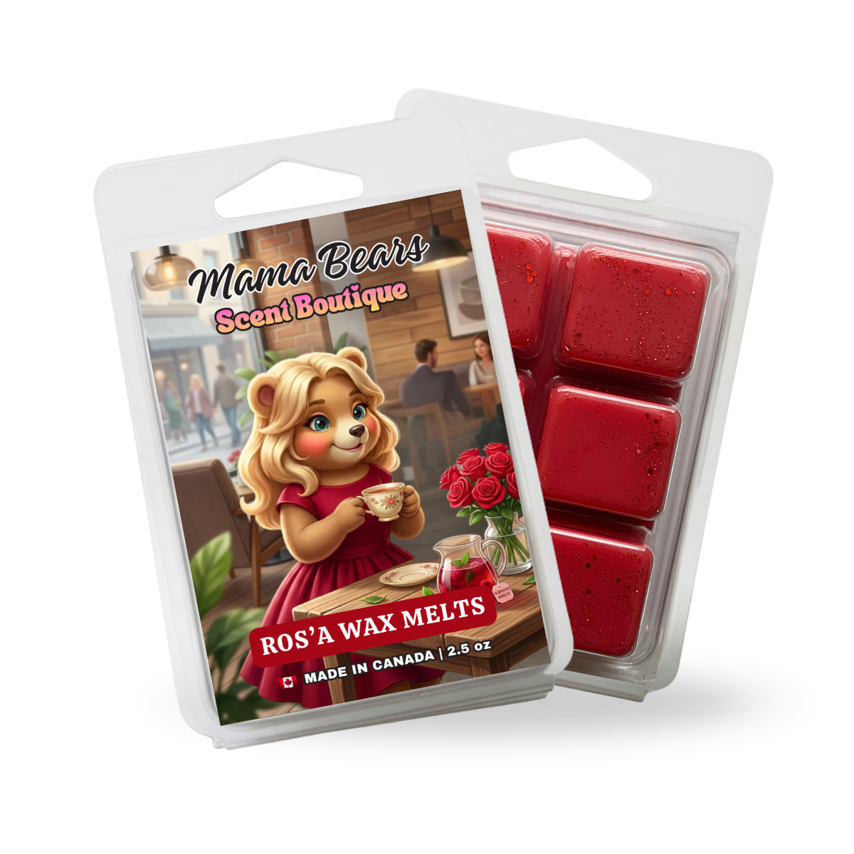 Ros’a Wax Melts - Raspberry, Rose, Hibiscus Tea Scent