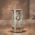 Silver Sunflower Touch Lamp - Wax Melt Warmer & Essential Oil Burner