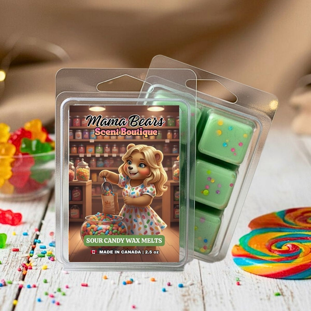 Sour Candy Wax Melts - Lemon Lime, Pineapple, Berry Scent