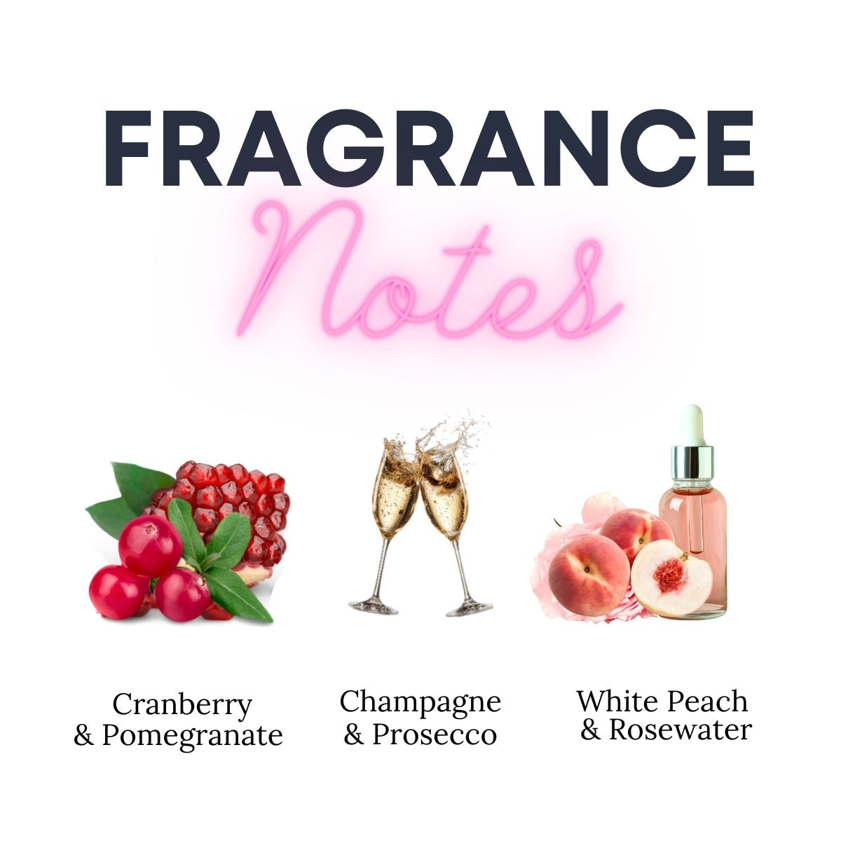 Sparkling Cranberry Prosecco Wax Melts - Cranberry, Champagne, White Peach Scent