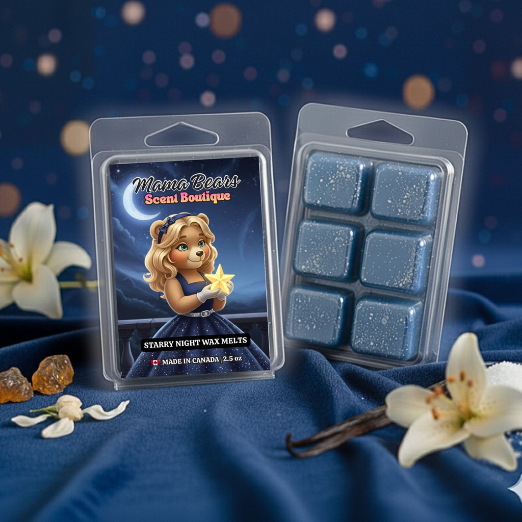 Starry Night Wax Melts - Jasmine, Warm Amber, Vanilla Scent
