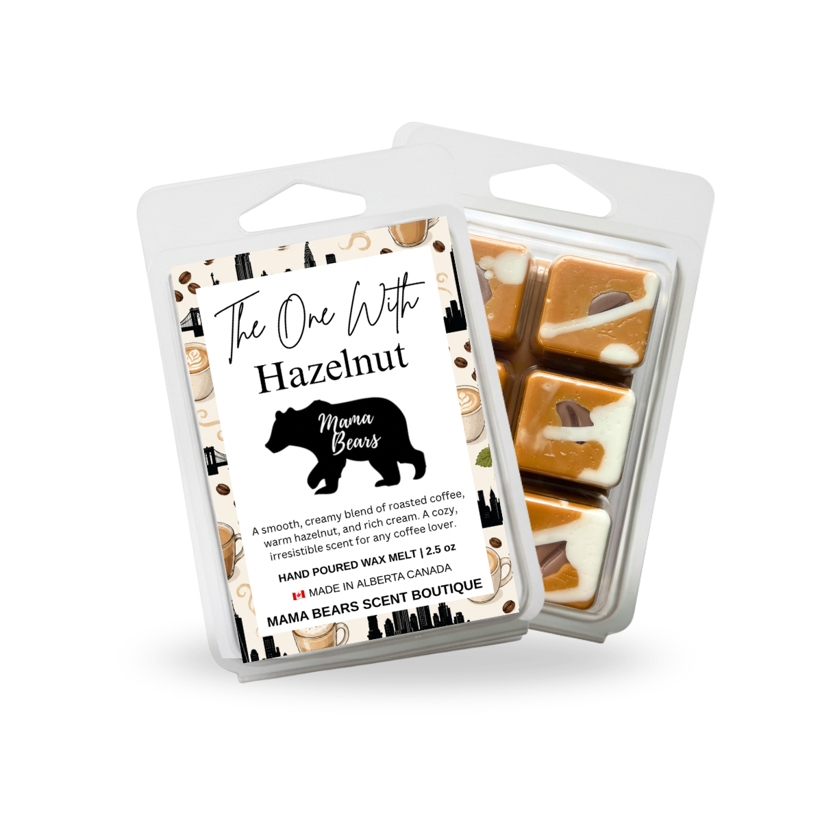 The One with the Hazelnut Wax Melts - Hazelnut, Roasted Coffee & Cream Scent