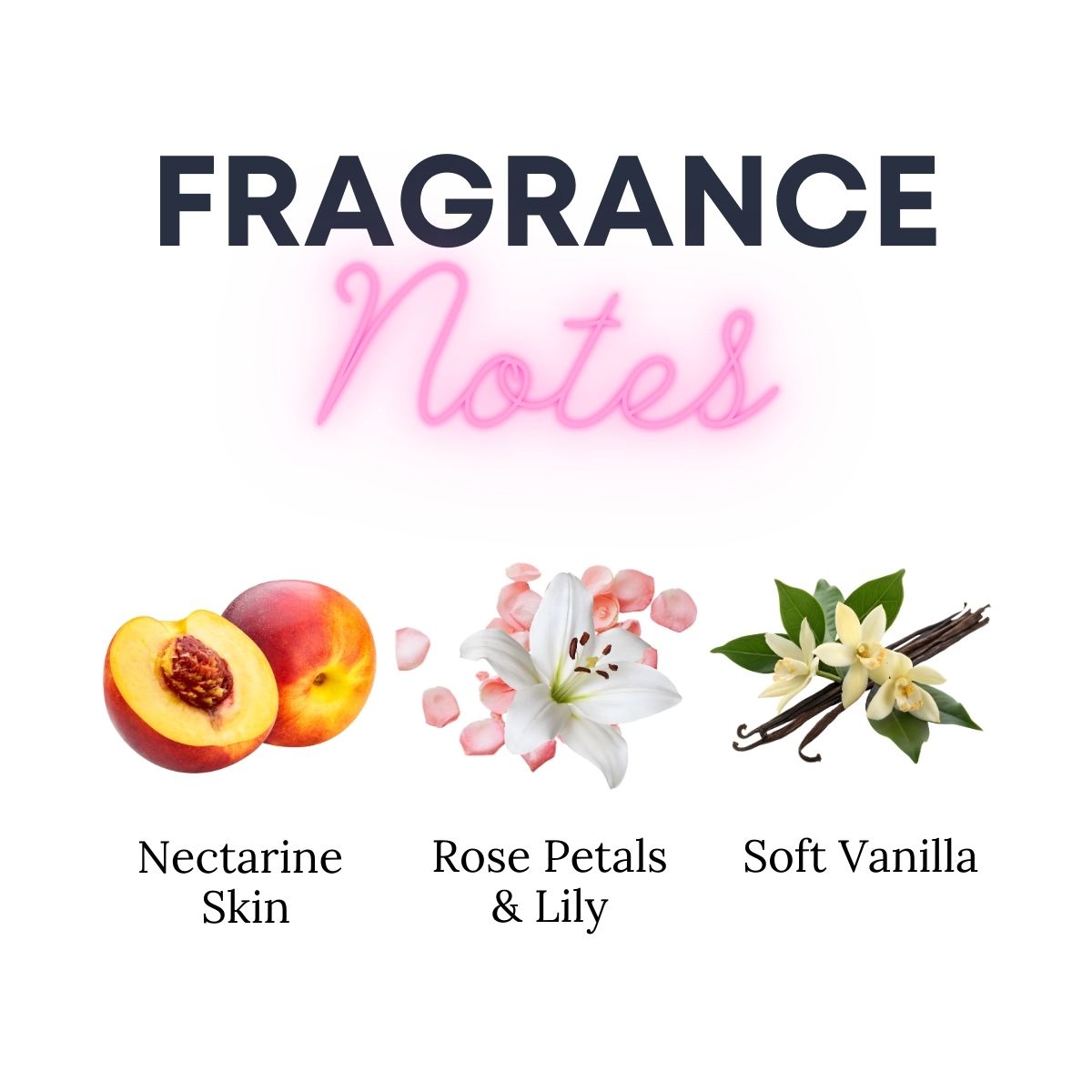 Vanilla Cashmere Wax Melts - Nectarine Skin, Rose Petals, Soft Vanilla Scent